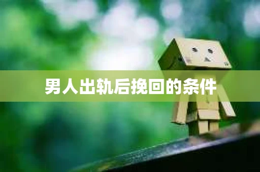 男人出轨后挽回的条件