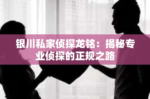 银川私家侦探龙铭：揭秘专业侦探的正规之路