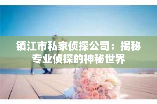 镇江市私家侦探公司：揭秘专业侦探的神秘世界