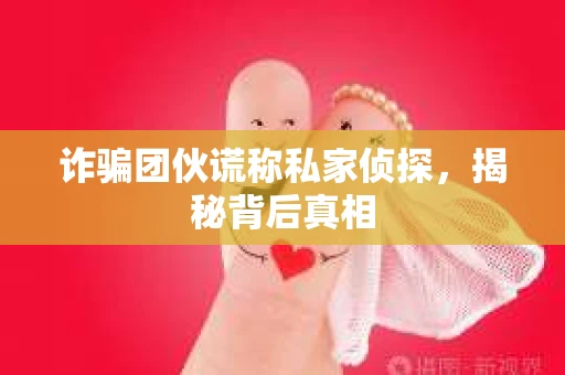 诈骗团伙谎称私家侦探，揭秘背后真相