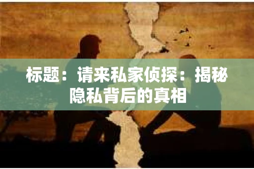 标题：请来私家侦探：揭秘隐私背后的真相