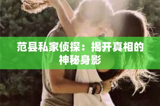 范县私家侦探：揭开真相的神秘身影