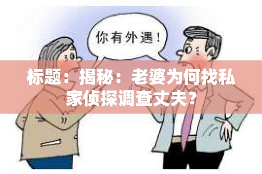 标题：揭秘：老婆为何找私家侦探调查丈夫？