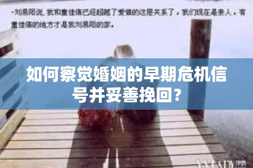 如何察觉婚姻的早期危机信号并妥善挽回？
