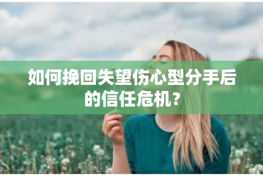 如何挽回失望伤心型分手后的信任危机？